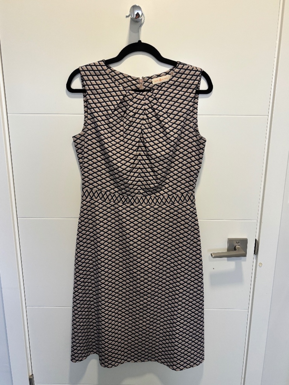 Tory Burch Geometric Print Twist Front Dress Size 8